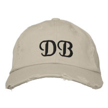 CHAPEAUX DÉCORÉS D'UN MONOGRAMME CASQUETTE DE BASEBALL BRODÉE