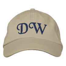 CHAPEAUX DÉCORÉS D'UN MONOGRAMME CASQUETTE DE BASEBALL BRODÉE