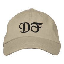 CHAPEAUX DÉCORÉS D'UN MONOGRAMME CASQUETTES DE BASEBALL BRODÉES