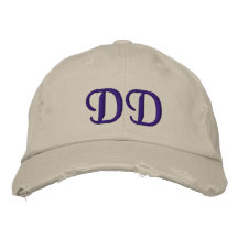 CHAPEAUX DÉCORÉS D'UN MONOGRAMME CASQUETTE DE BASEBALL