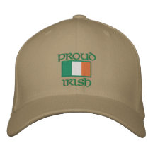 Chapeaux irlandais personnalisables de drapeau casquettes de baseball brodées