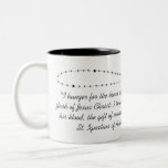 Chapelet Tasse-Noir et blanc de première sainte co