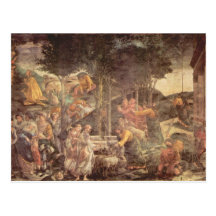 Chapelle de Sistine - la jeunesse de Moïse Carte Postale