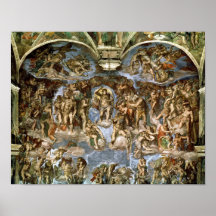 Chapelle de Sistine : Le dernier jugement, 1538-41 Affiche