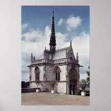 Chapelle Saint-Hubert du château Amboise Affiche