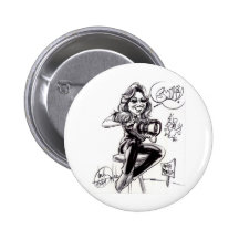 Characature du photographe pin's avec agrafe
