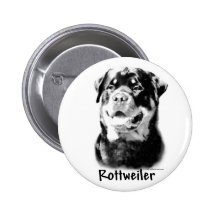 Charbon de bois de rottweiler - bouton pin's