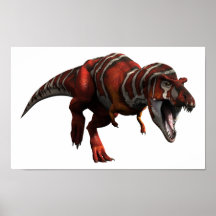 Charge de T-rex Posters