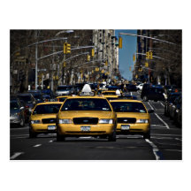 Charge jaune de cabine carte postale