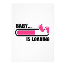 Chargement de bébé cartons d'invitation