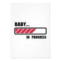 Chargement en cours de bébé cartons d'invitation