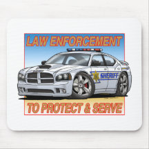 Charger_Sheriff_ Tapis De Souris