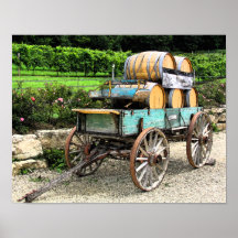 Chariot de vin poster