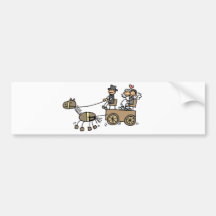 Chariot hippomobile pour des mariages autocollants pour voiture