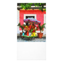 Chariot San Juan, Porto Rico de fleur Carte Avec Photo