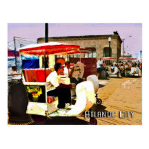 Chariot sur la promenade cartes postales