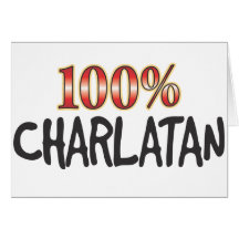 Charlatan 100 pour cent carte de vœux