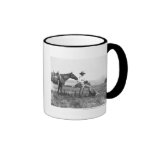 Charles Belden avec le cheval et le crâne Mugs