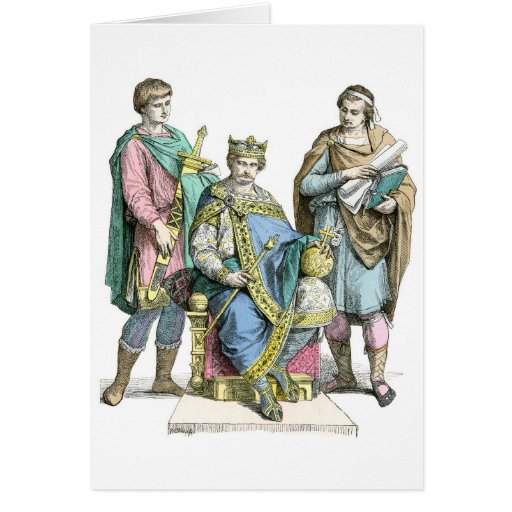Charles II, connu sous le nom de Charles le chauve Carte De Vœux