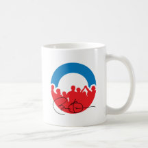 CHARLOTTE AVEC BARACK OBAMA - .PNG TASSE À CAFÉ