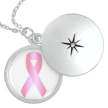 Charme de cancer du sein d'argent sterling bijouterie personnalisée