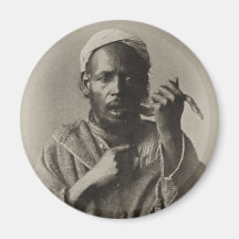 Charmeur de serpent à Tanger, Maroc, 1913 Aimants Pour Réfrigérateur