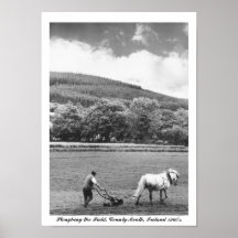 Charrue d'agriculteur et de cheval, les années 196 posters