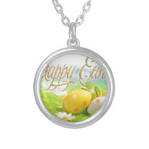 Chasse à oeuf de pâques collier personnalisé