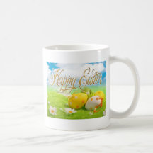 Chasse à oeuf de pâques tasse