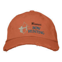Chasse d'arc, état par l'état casquette brodée