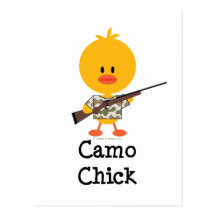 Chasse des cartes postales de poussin de Camo de f