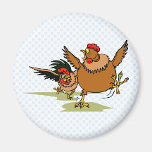 Chasse des poulets aimant