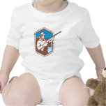 Chasseur avec le tir de canard de fusil de fusil d t-shirts
