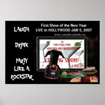 chasseur de l'affiche 4 de cocktail de comédie du 