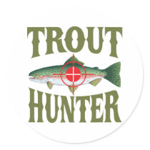 Chasseur de truite autocollants