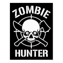 Chasseur de zombi carte postale