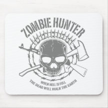 Chasseur Mousepad de zombi Tapis De Souris