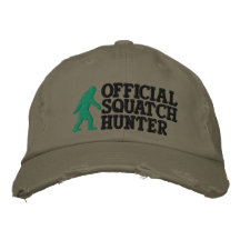 Chasseur officiel de squatch * grand version* de l chapeau brodé