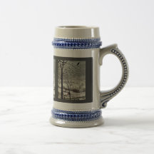 Chasseurs dans le détail de la neige (mois de janv tasses à café