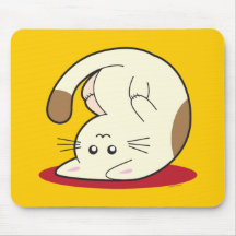 Chat à l'envers tapis de souris