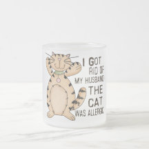 Chat allergique tasse