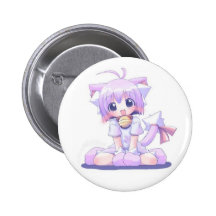 chat au grelot badge avec agrafe