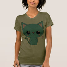 Chat bleu mignon de Kawaii T-shirts
