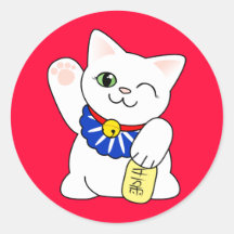 Chat chanceux de Maneki Neko Autocollants