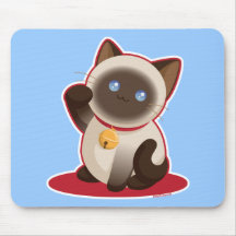 Chat chanceux tapis de souris