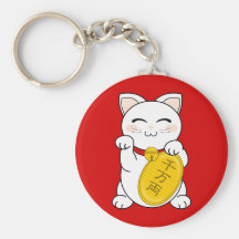 Chat de bonne chance - Maneki Neko Porte-clés