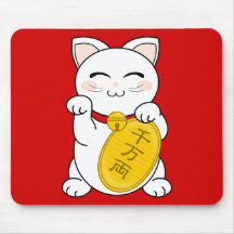 Chat de bonne chance - Maneki Neko Tapis De Souris
