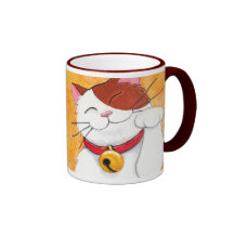 Chat de calicot chanceux mignon de Maneki Neko Tasse