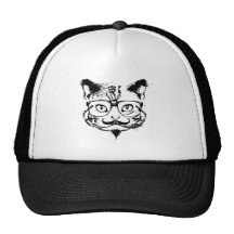 Chat de culture casquettes de camionneur