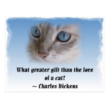 Chat de Dickens Carte Postale